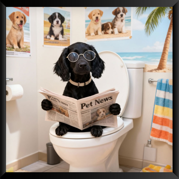 Portret van welopgevoede dieren op basis van een foto