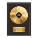 Poster gepersonaliseerd met gouden of platina plaat - ingelijst - goud