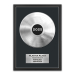 Poster gepersonaliseerd met gouden of platina plaat - ingelijst - platina