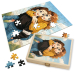 Puzzel van een foto omgezet in manga