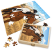 Puzzel van een foto omgezet in manga