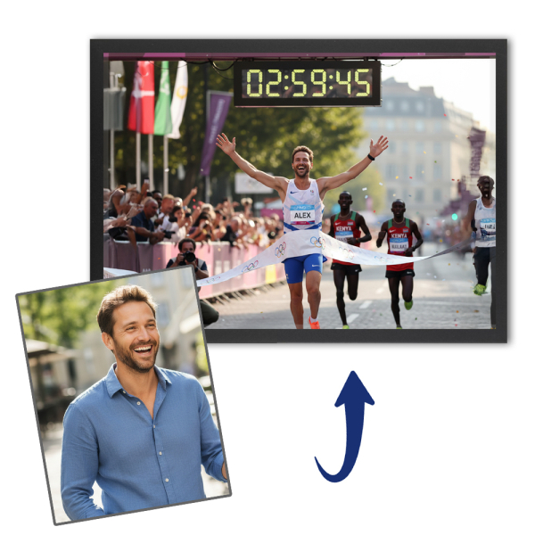 Gepersonaliseerd sportlegende-portret