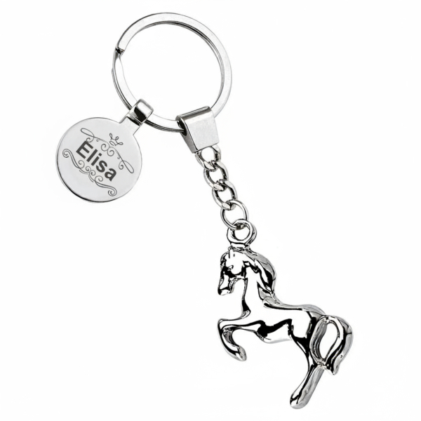 Sleutelhanger gegraveerd paard
