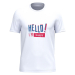 Gepersonaliseerd HELLO T-shirt biokatoen 100%