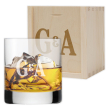 Whiskyglas gepersonaliseerd met initialen