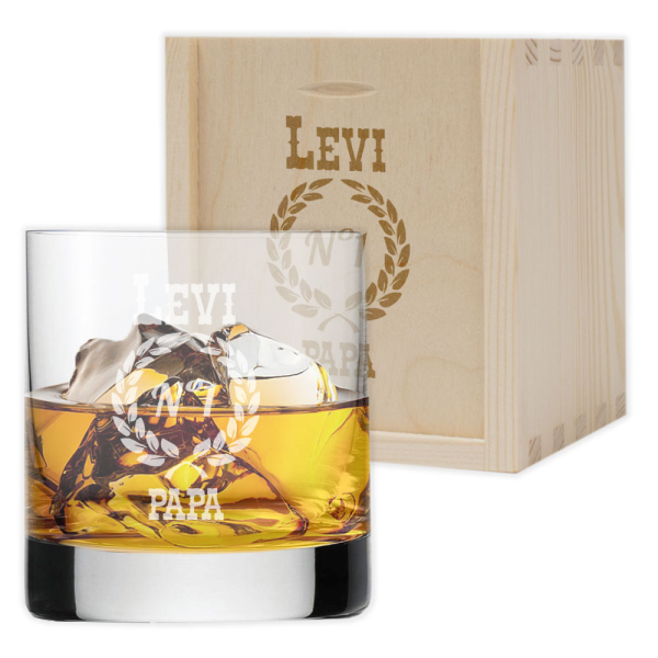 Gepersonaliseerd whiskyglas voor papa