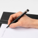 Zwarte gegraveerde Hugo Boss Loop Iconic balpen