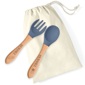 Babybestek personaliseren - silicone en hout - ruimte
