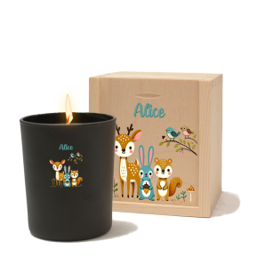 Geurkaars met kleurprint Betoverd Bos
