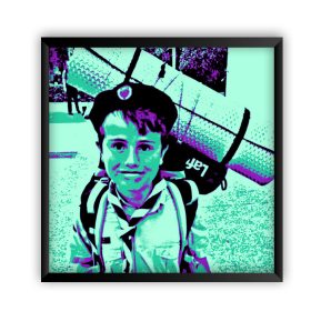 Foto afdrukken met Pop Art effect - ingelijst