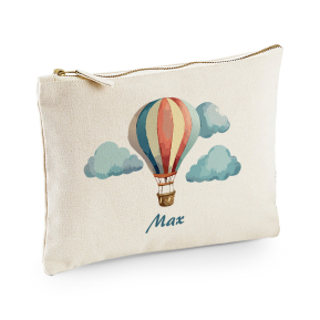 Gepersonaliseerd tasje met luchtballondesign
