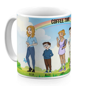 Gepersonaliseerde mok Manga Family