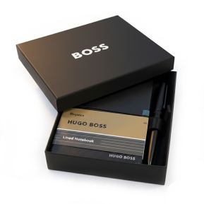 Hugo Boss box met gepersonaliseerde pen en schrift