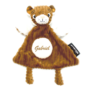 Speculos de tijger gepersonaliseerde babyknuffel