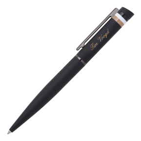 Zwarte gegraveerde Hugo Boss Loop Iconic balpen