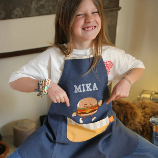 Gepersonaliseerd kinderschort Hamburger Gepersonaliseerd kinderschort Hamburger