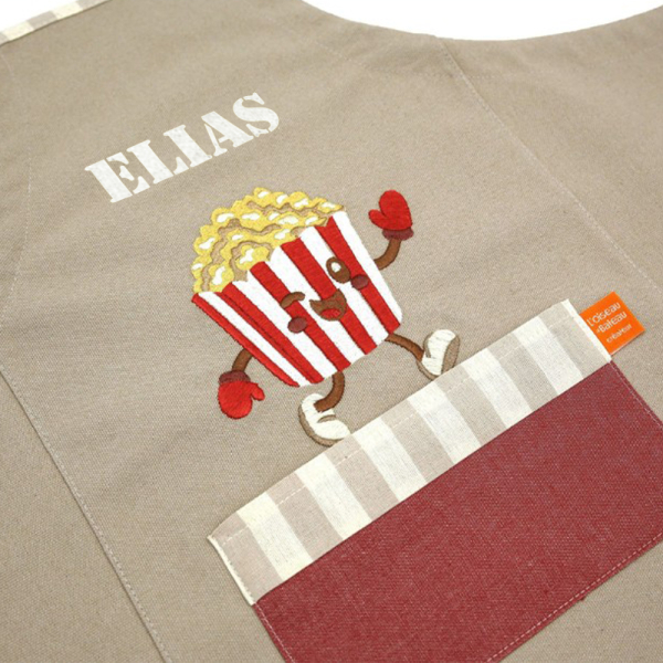 Gepersonaliseerd kinderschort Popcorn