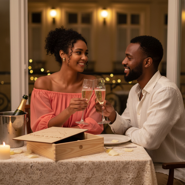 Cheers – Cadeaubox met 2 champagneflûtes Cheers – Cadeaubox met 2 champagneflûtes