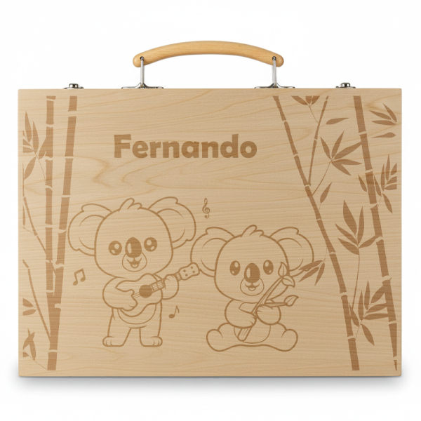 Gepersonaliseerde tekenkoffer koala