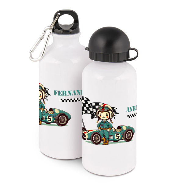 Gepersonaliseerde drinkfles raceauto
