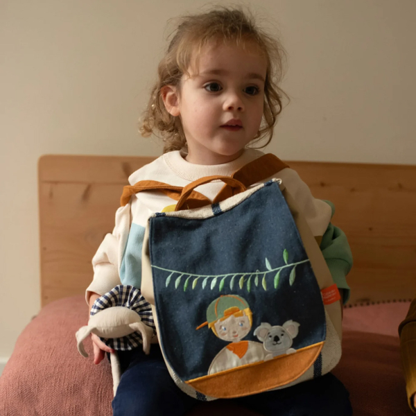 Gepersonaliseerde rugzak met kind en koala