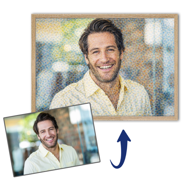 Impressionistisch portret op basis van een foto