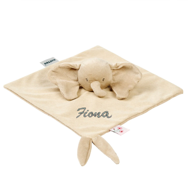 Knuffeldoek Fanfan de geborduurde olifant
