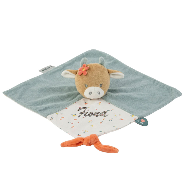 Knuffeldoek Mila de geborduurde koe