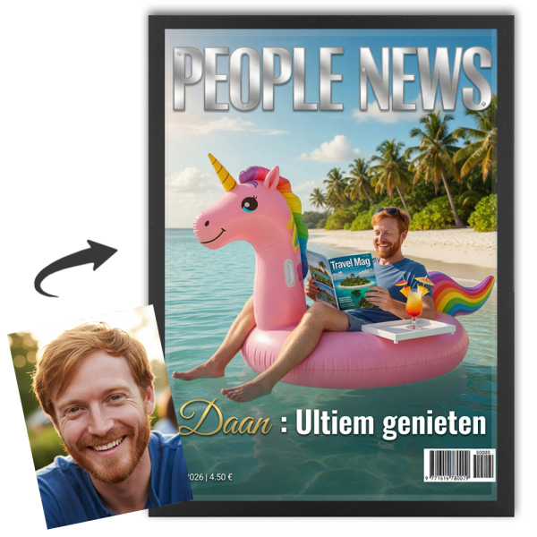 Omslag van People News-magazine gegenereerd door AI Omslag van People News-magazine gegenereerd door AI