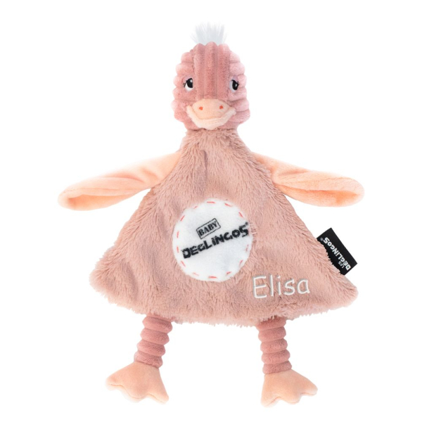 Pomelos de struisvogel gepersonaliseerde babyknuffel