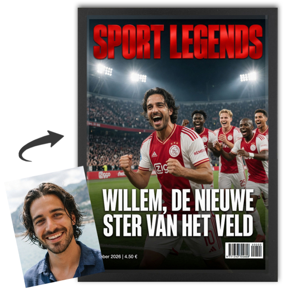 Sport Legends-cover met je eigen foto Sport Legends-cover met je eigen foto