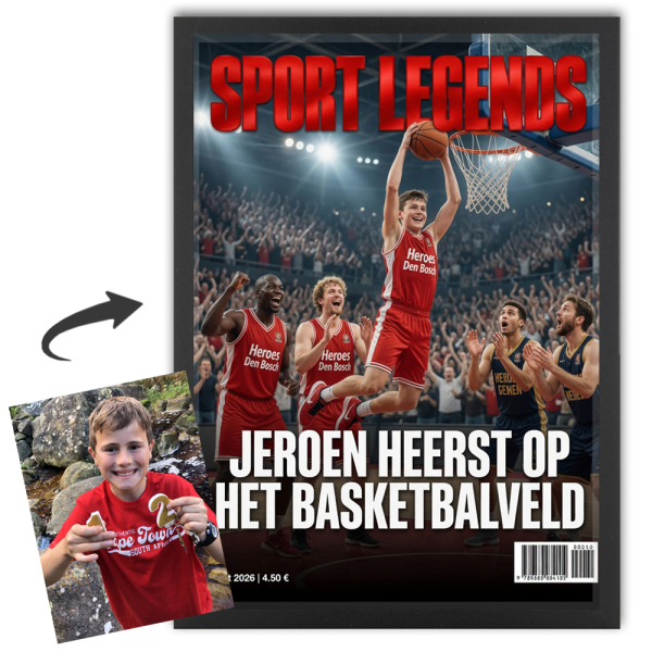 Sport Legends-cover met je eigen foto Sport Legends-cover met je eigen foto