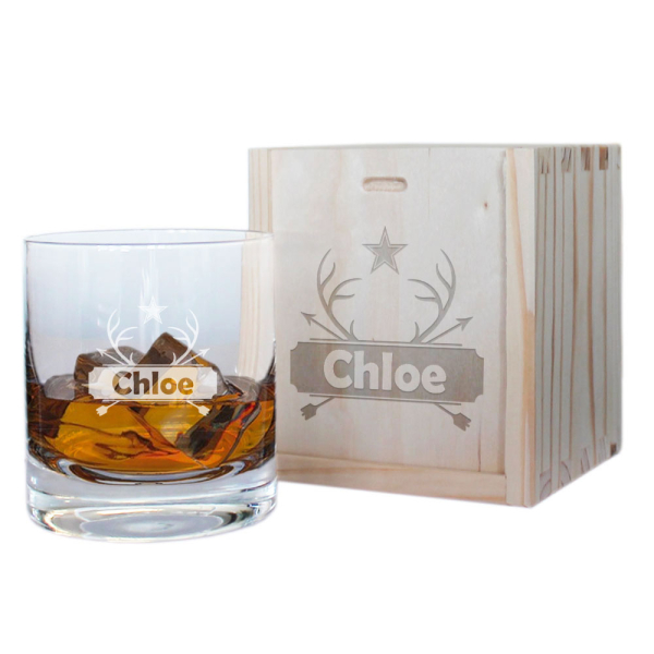 Gegraveerd whiskyglas met voornaam
