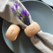 Servetring hout met naam - afbeelding