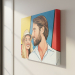Popart-stripstijlportret naar een foto